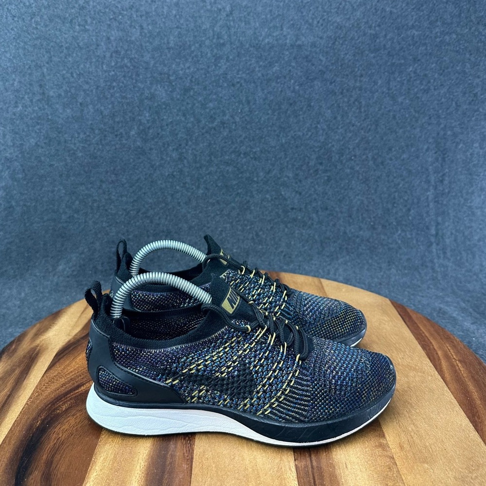 Nike Air Zoom Mariah Flyknit Racer Black Womens Size 6 Multicolor AA0521-003